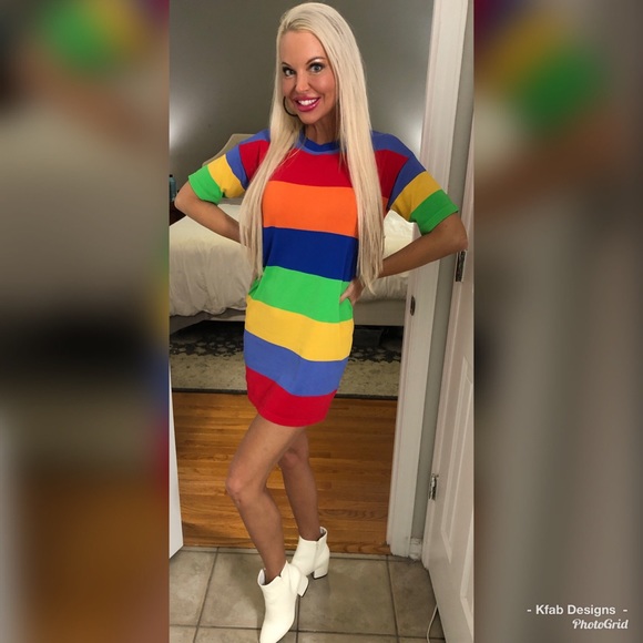 πLAST 1! πColor Block Super Soft Dress - Picture 4 of 7